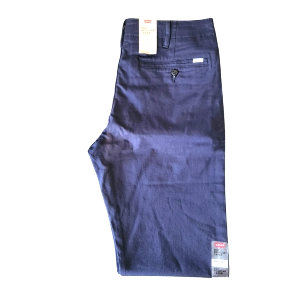 Levi's Dark Blue 502 Taper Chinos - Picture 2 of 12